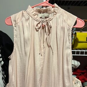 LOFT Blush Pink Sleeveless Top